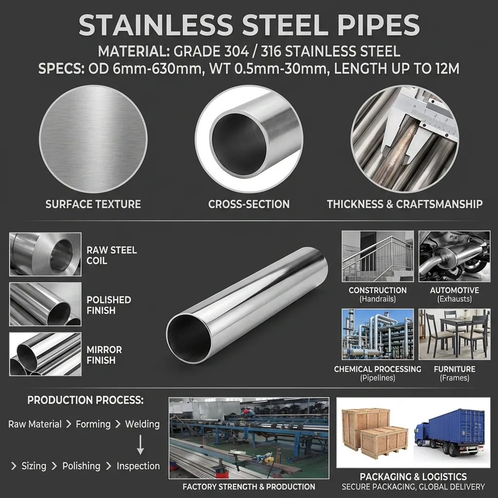 stainless steel pipe fabrication