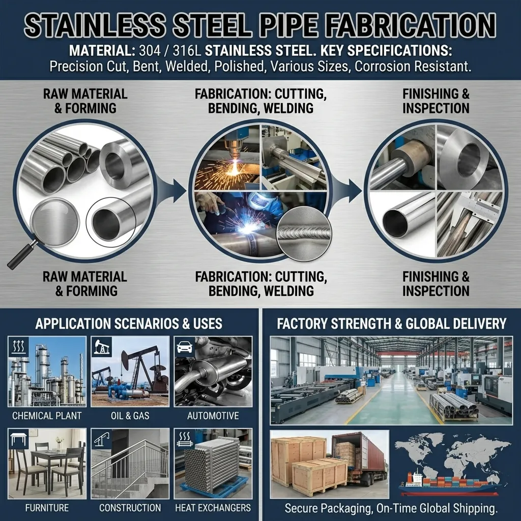 stainless steel pipe fabrication