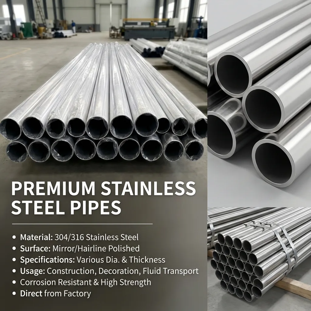6 inch diameter stainless steel pipe supplier