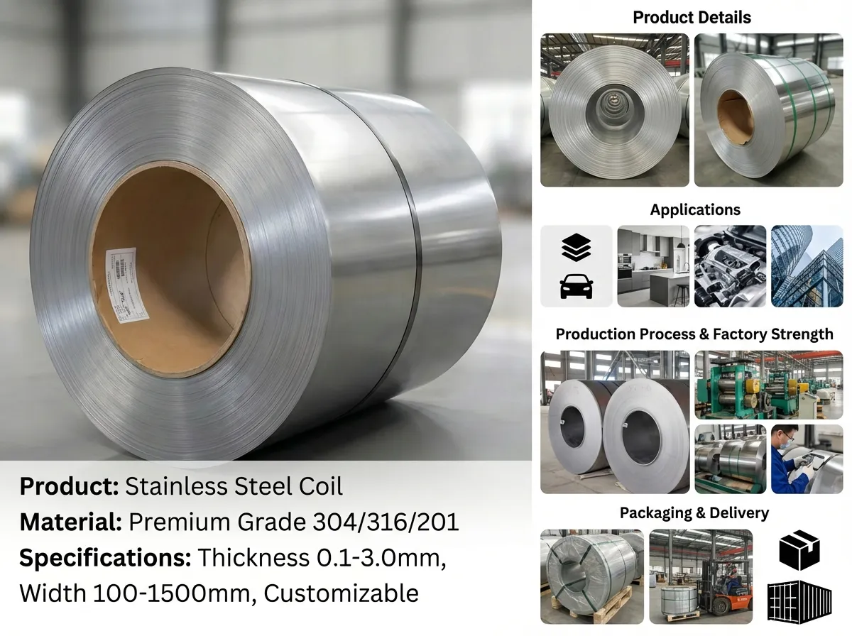 mirror stainless steel coils supplier