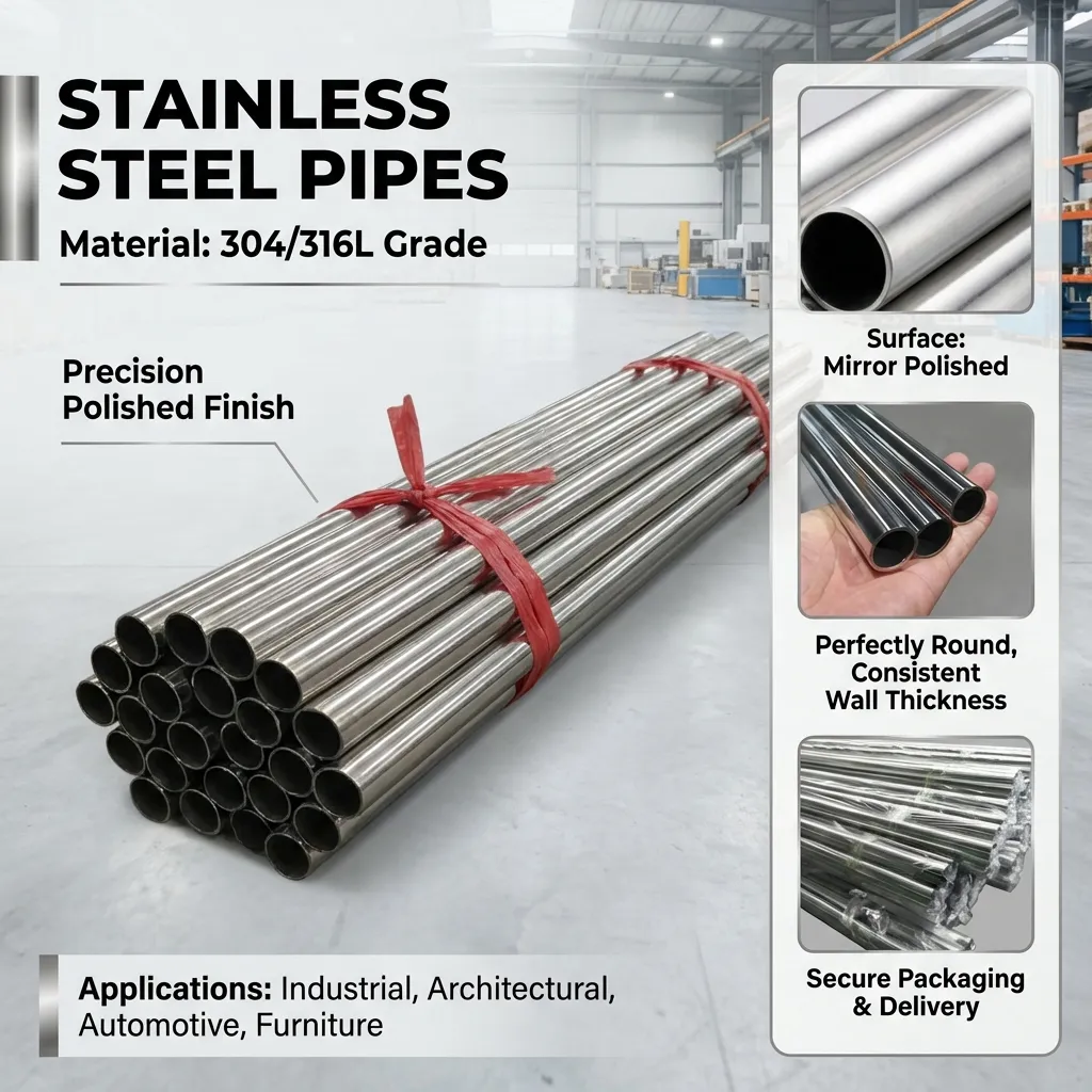 3/4 in stainless steel pipe supplier