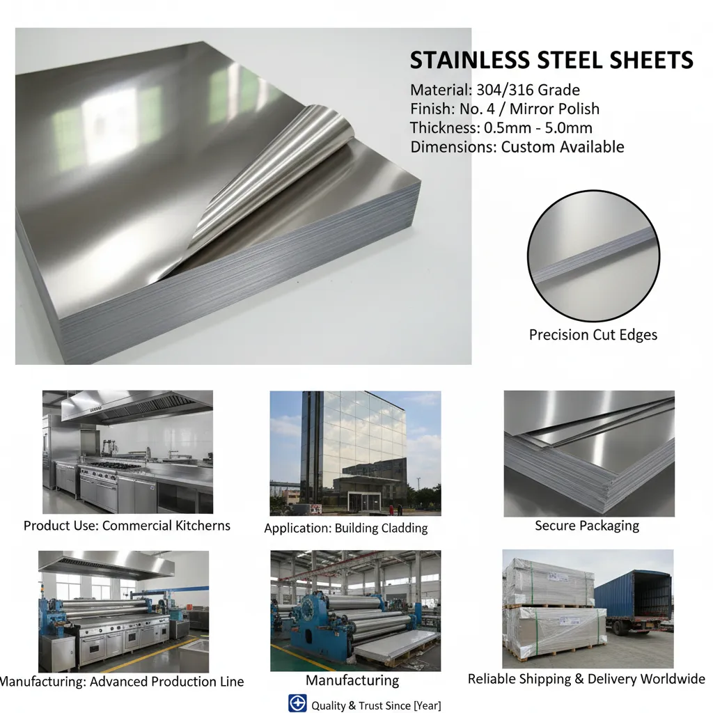 Mirror stainless steel sheet supplier