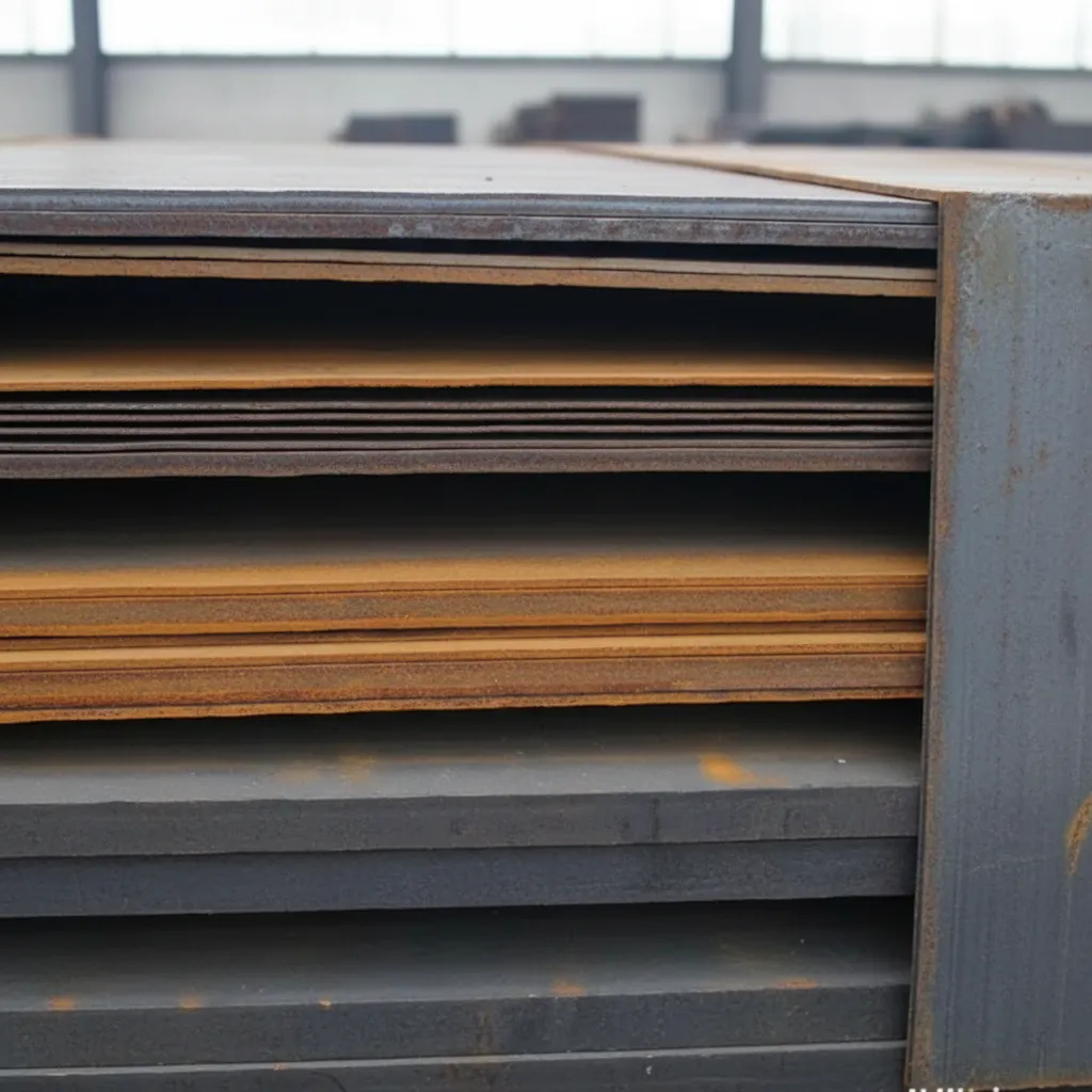 Steel plates used in shipbuilding image thumbnail
