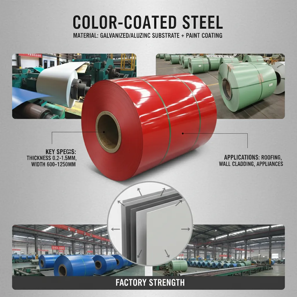 Prepainted steel coil in stock supplier