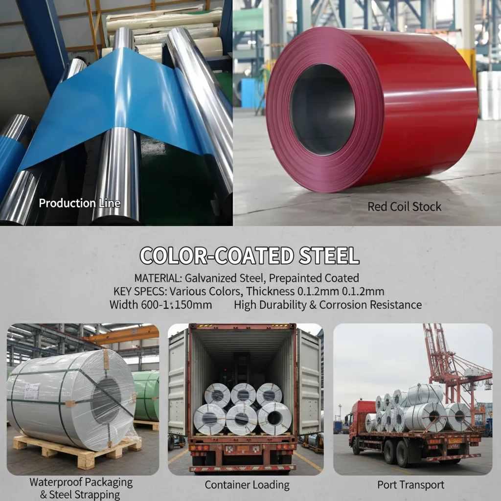 Prepainted steel coil in stock wholesale