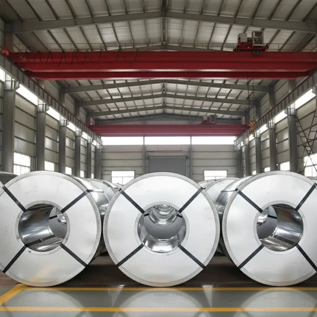 Galvannealed steel coil