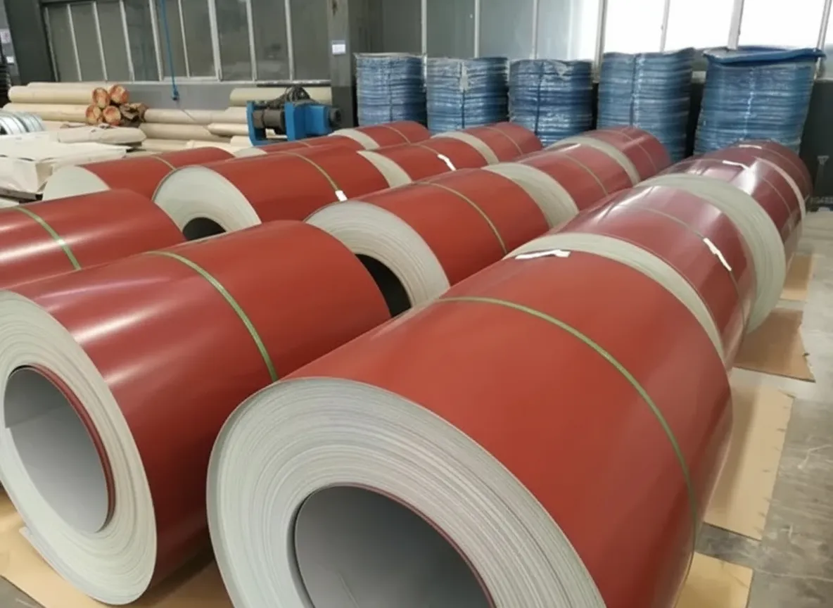 Color coated aluminum coil