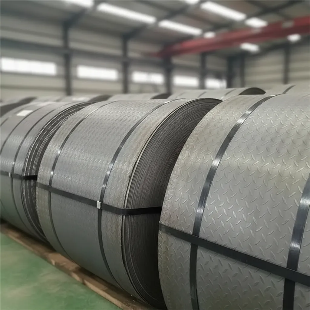Carbon steel checkered coil