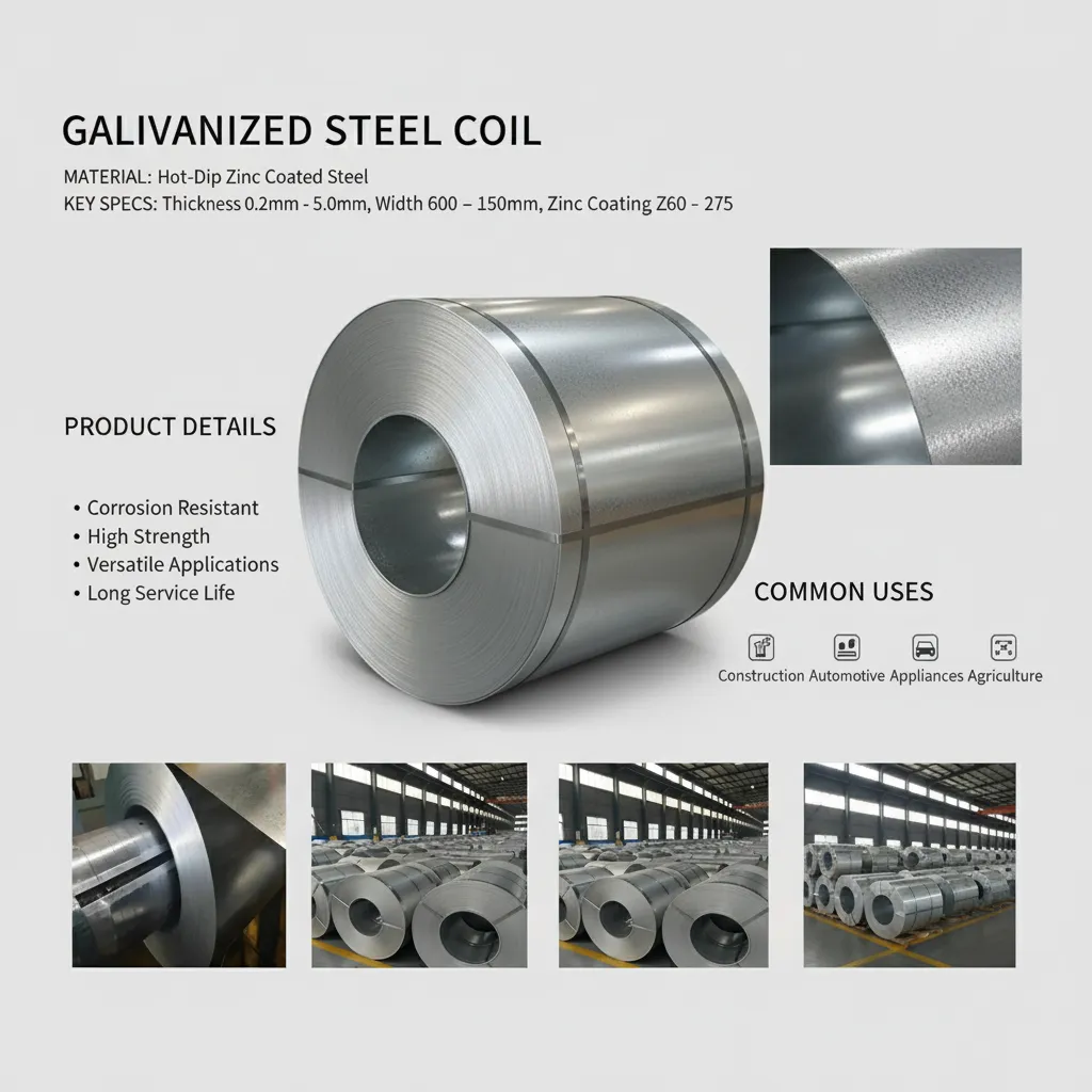 Custom galvanized steel coil supplier
