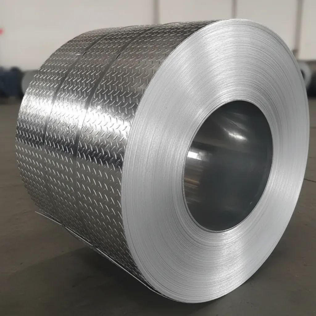 Prime checkered steel coil