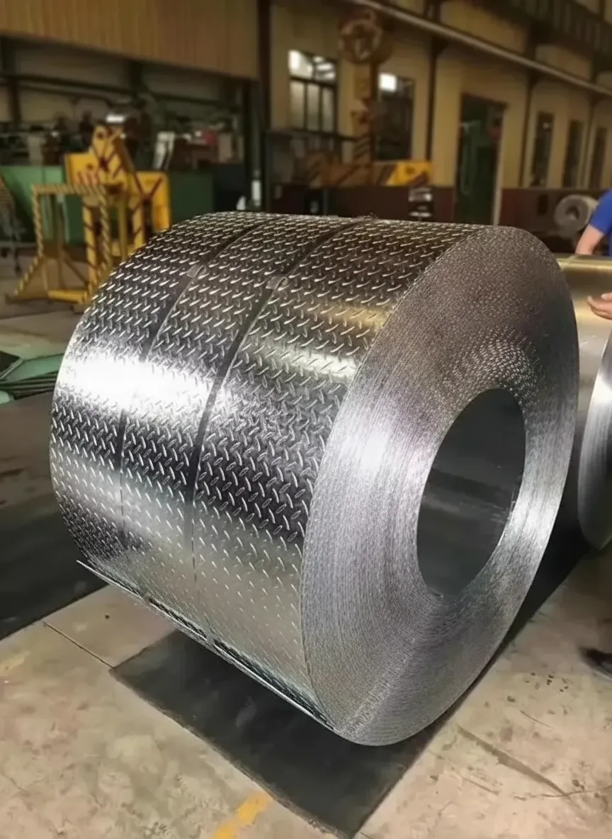 Hot rolled checkered steel coil image thumbnail