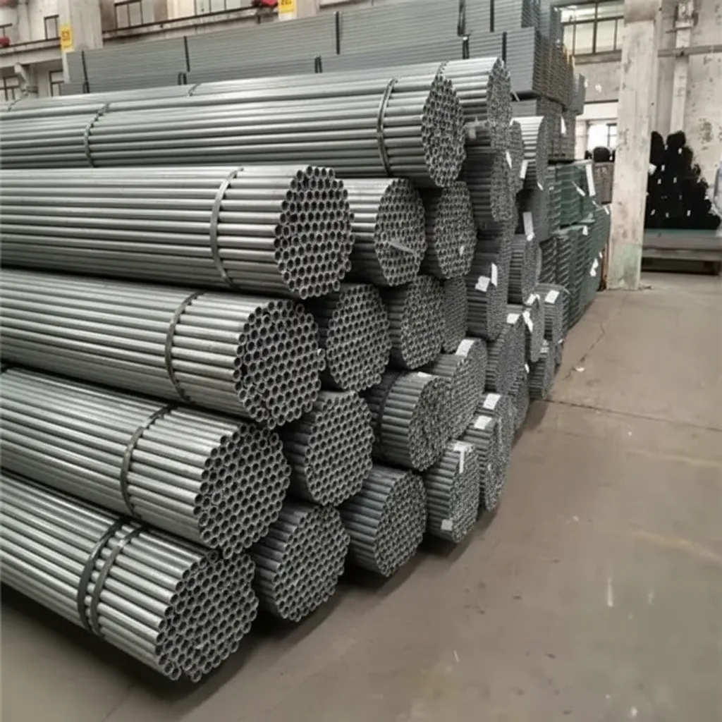 Galvanized steel pipe for construction