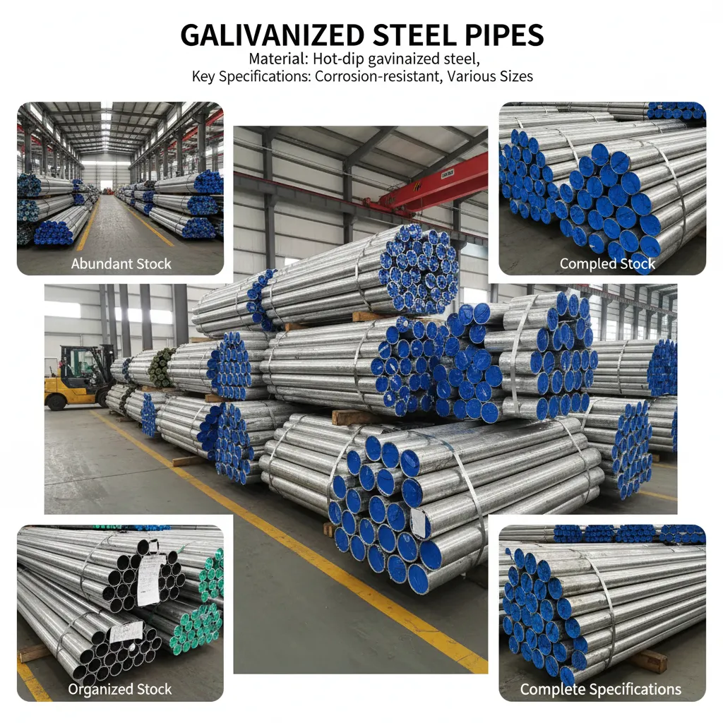 Galvanized steel pipe factory supplier
