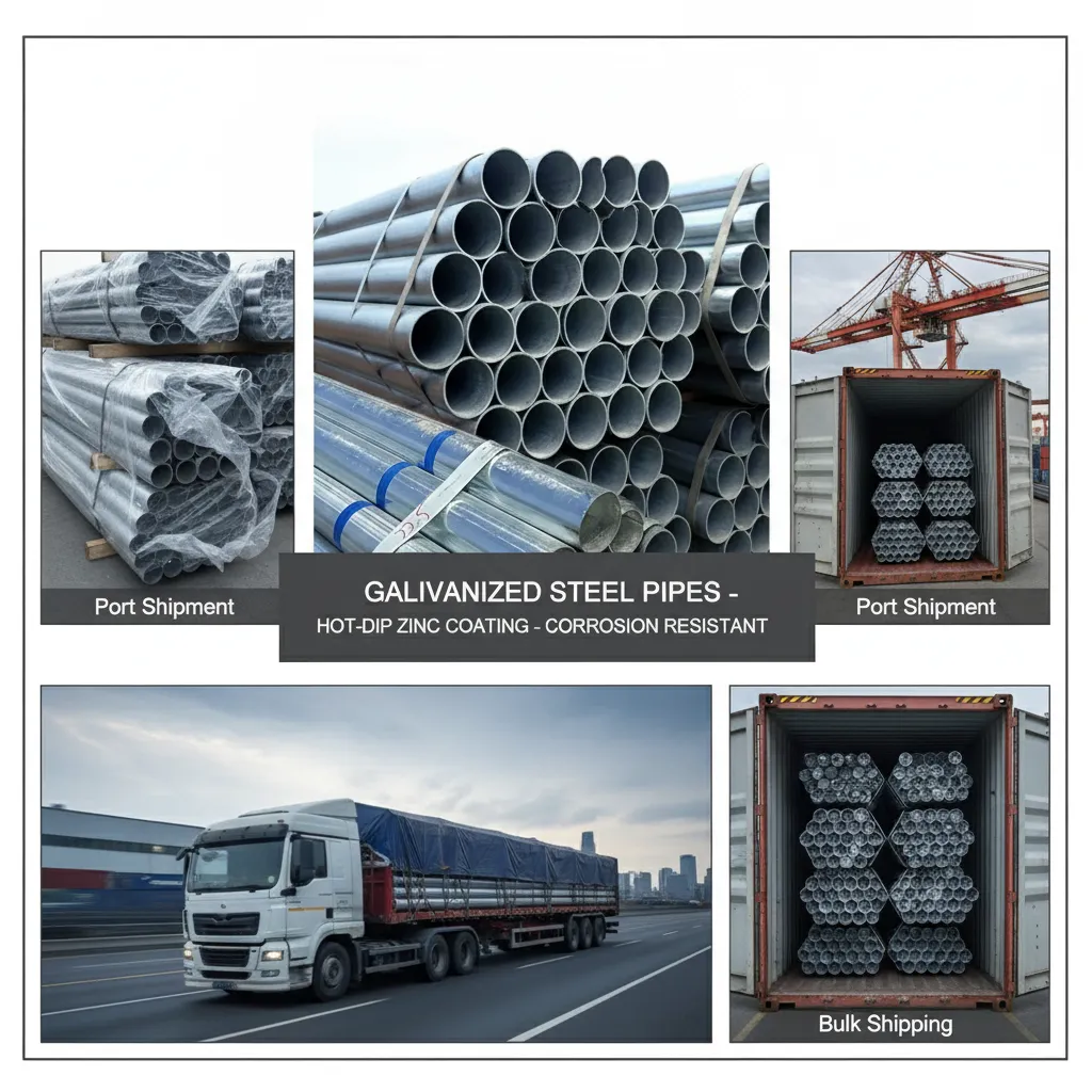 Zinc coated steel pipe wholesale