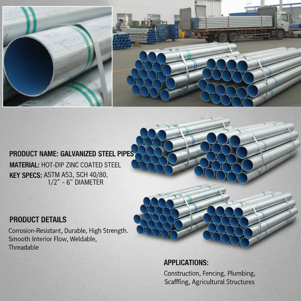 Galvanized steel pipe manufacturer China