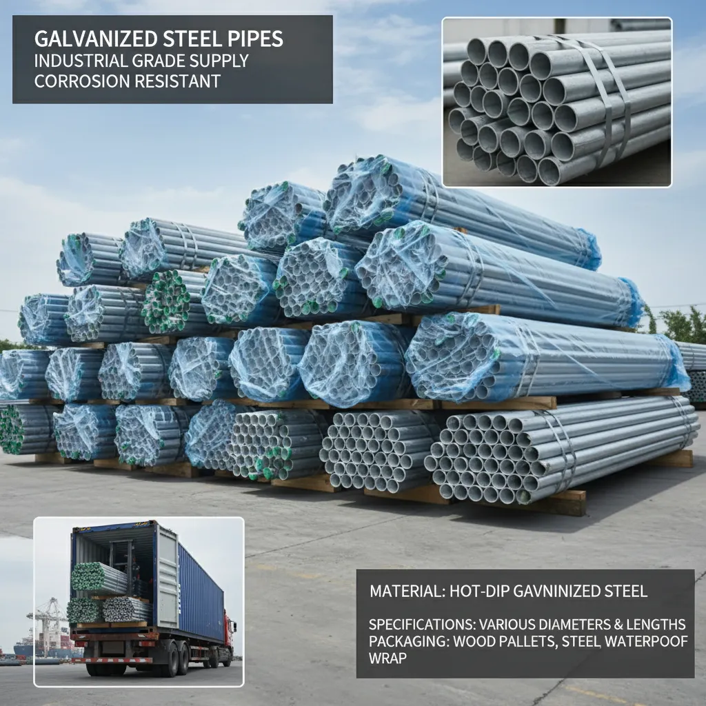 Welded galvanized steel pipe wholesale