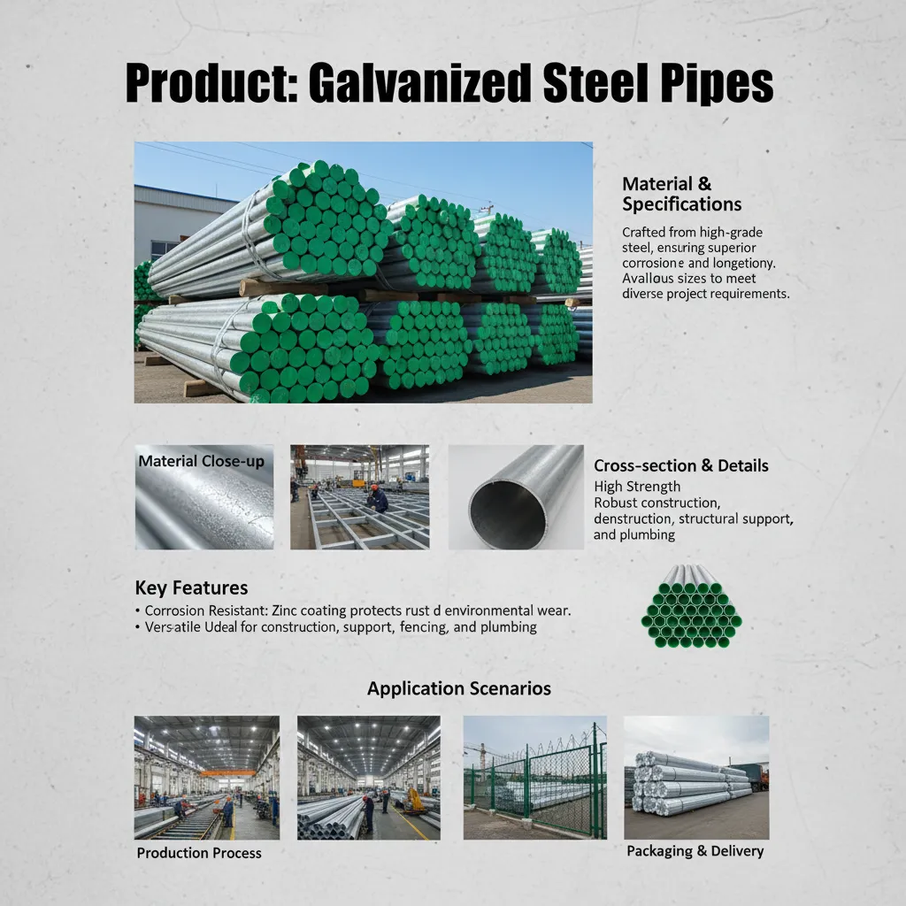 Welded galvanized steel pipe supplier