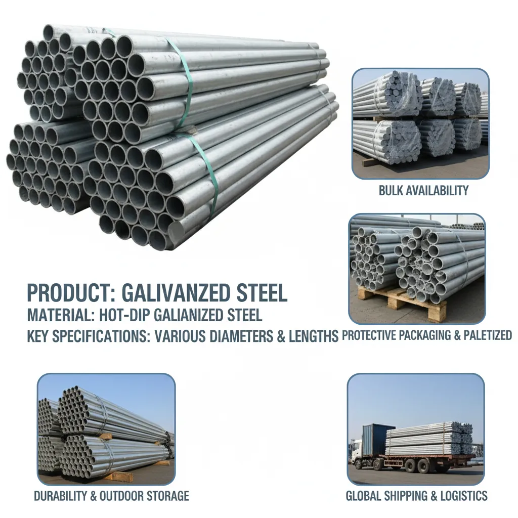 Galvanized steel pipe for construction wholesale