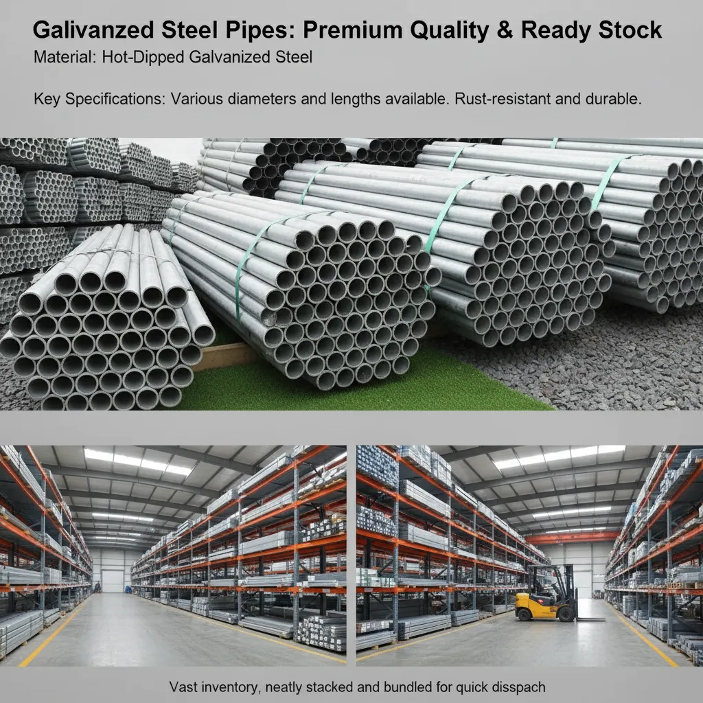 Galvanized steel pipe exporter factory