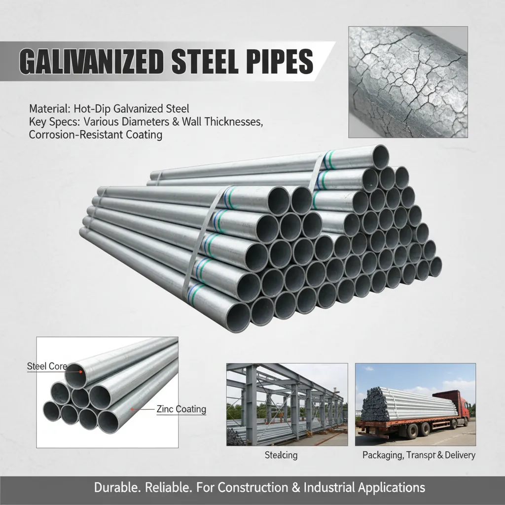 Galvanized steel pipe supplier