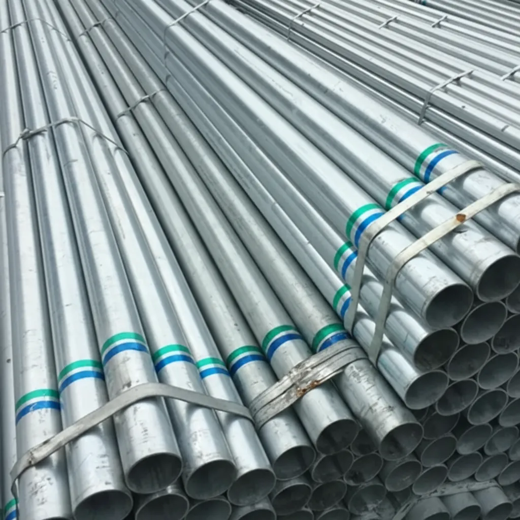Galvanized steel pipe for construction image thumbnail