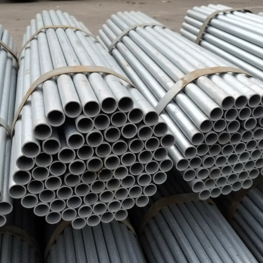 Galvanized steel pipe for construction image thumbnail