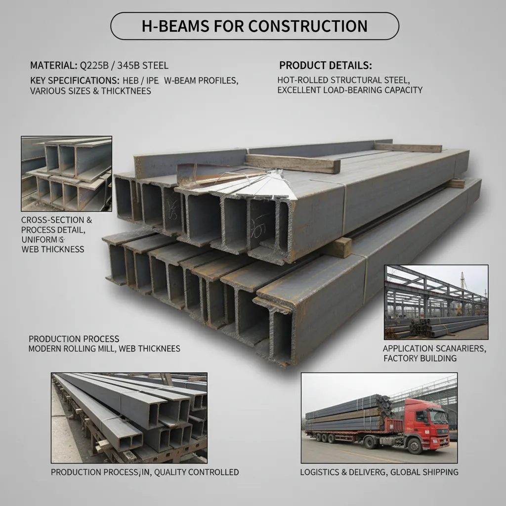 Steel H beam for construction supplier