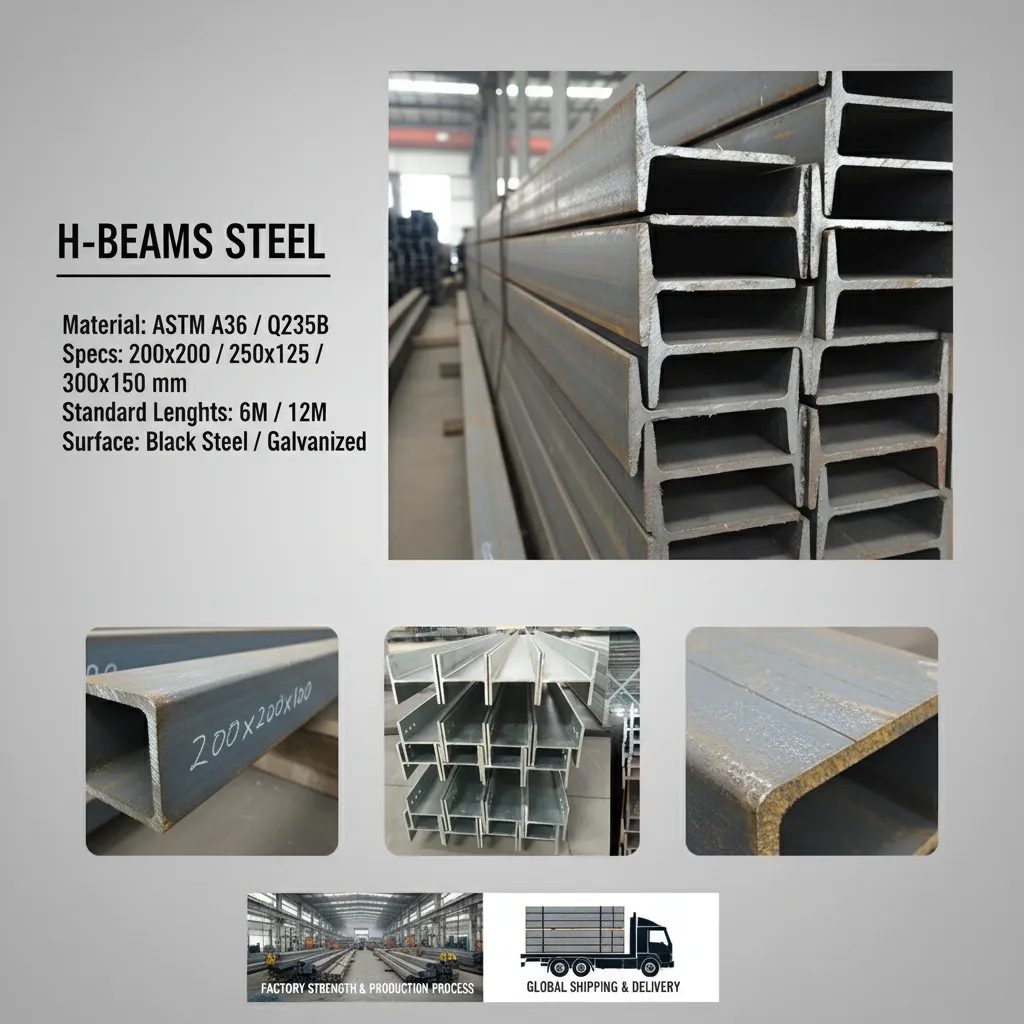 Hot Rolled H Beam HEA HEB HEM Universal Beam Structural Steel supplier