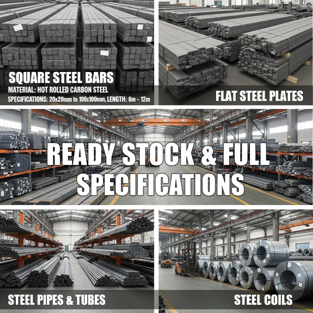 High strength square steel factory