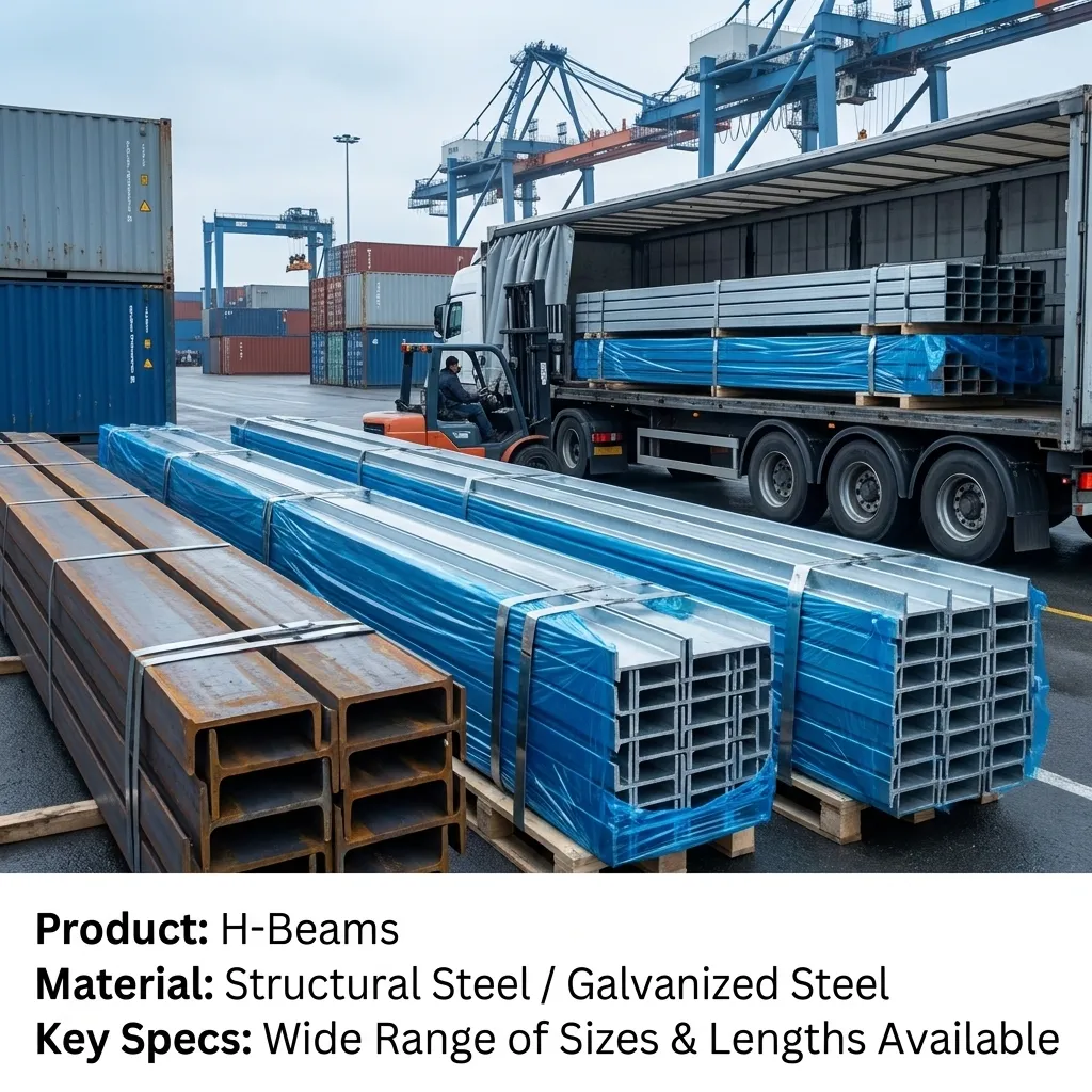 structural steel H beam sizes and prices manufacturer