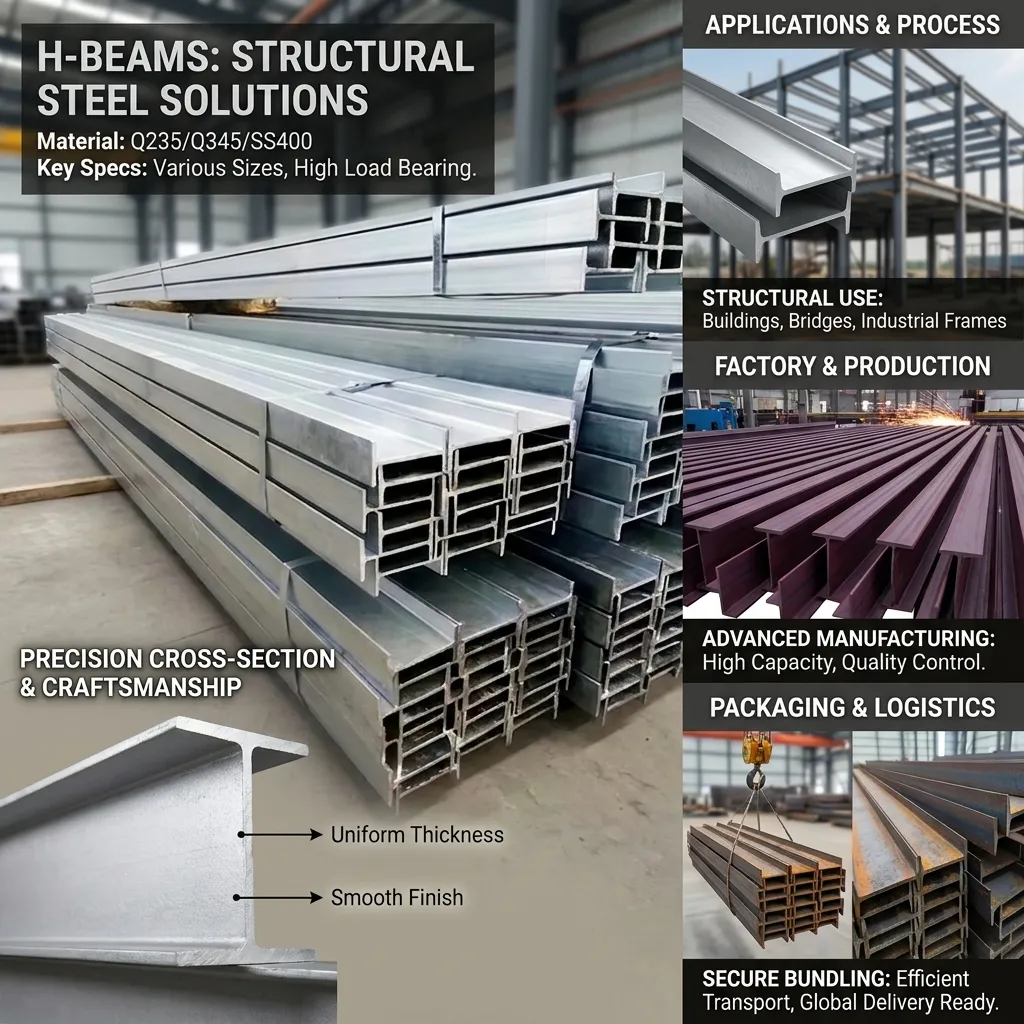 structural steel H beam sizes and prices supplier