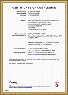 Certification