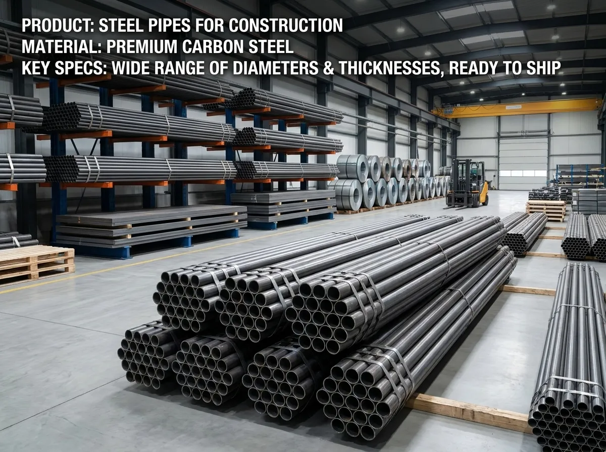 heavy duty steel pipes for construction wholesale