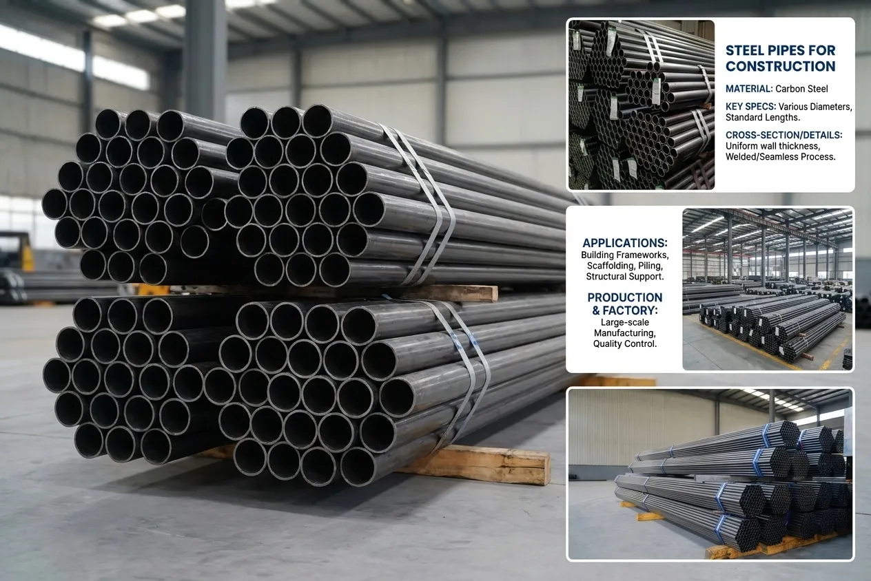 steel pipe for building structural support supplier