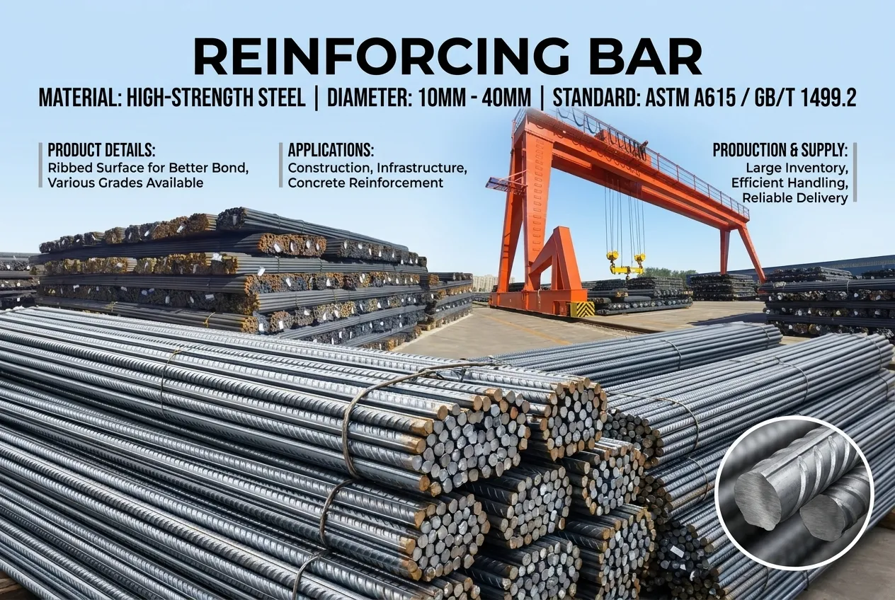 steel reinforcement bars for road construction supplier