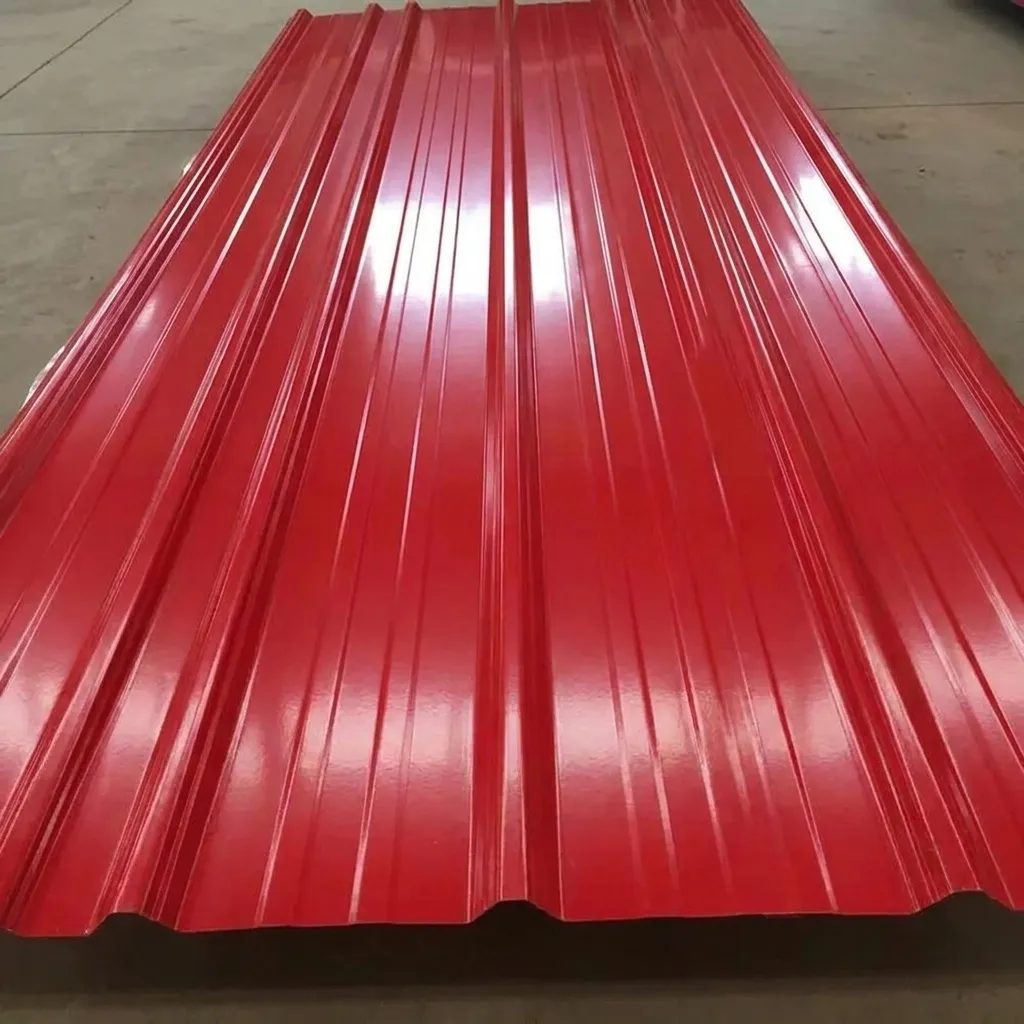 Color-coated corrugated roofing sheets