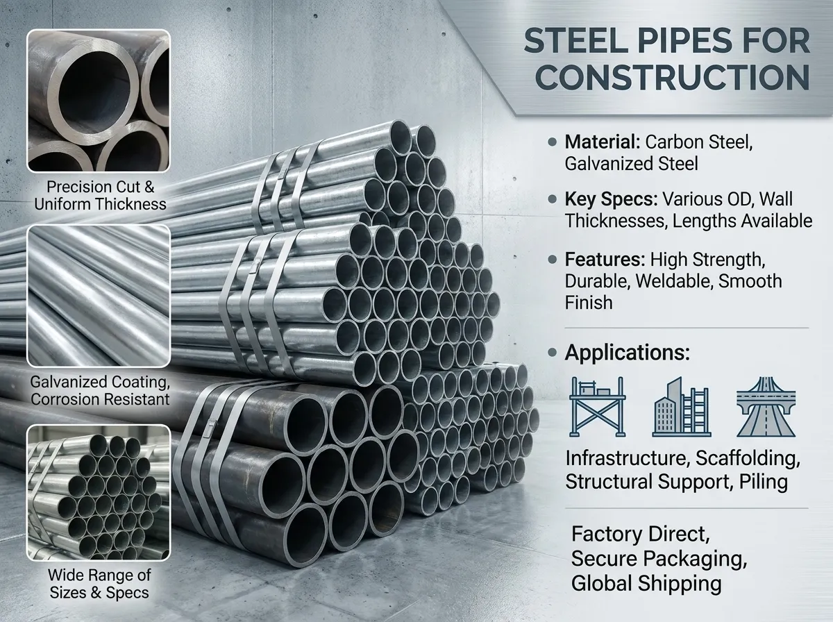 seamless steel pipe for structural construction supplier