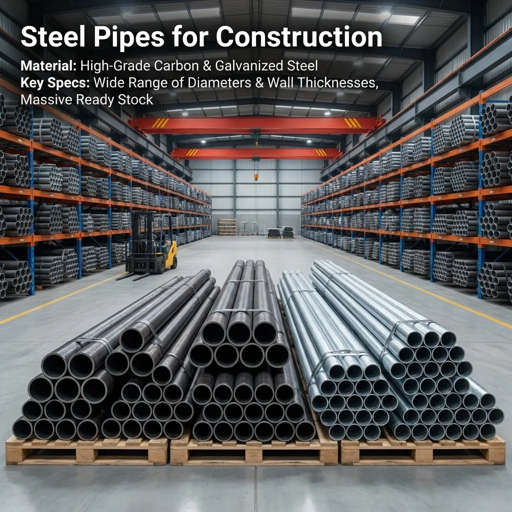 welded steel pipe for building construction wholesale