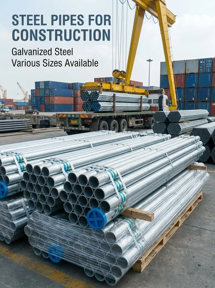 galvanized steel pipe for construction use manufacturer