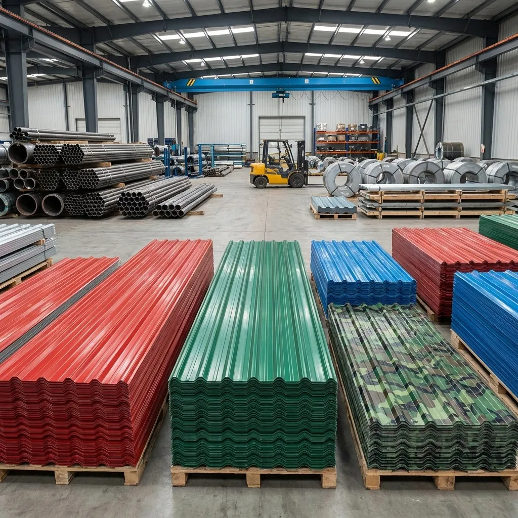 Color-coated corrugated roofing sheets wholesale