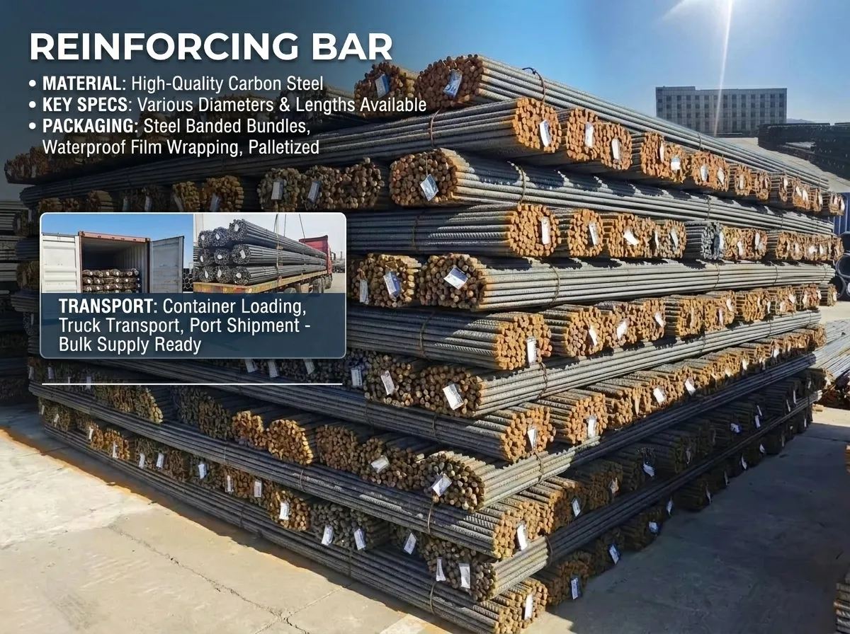 HRB400 HRB500 steel rebar factory China