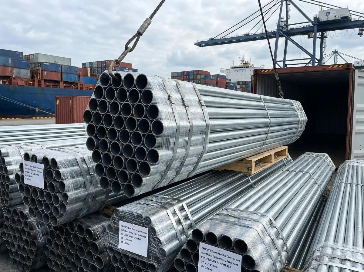 heavy duty steel pipes for construction manufacturer