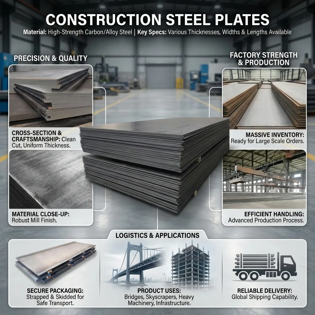 thick steel plates for heavy construction supplier