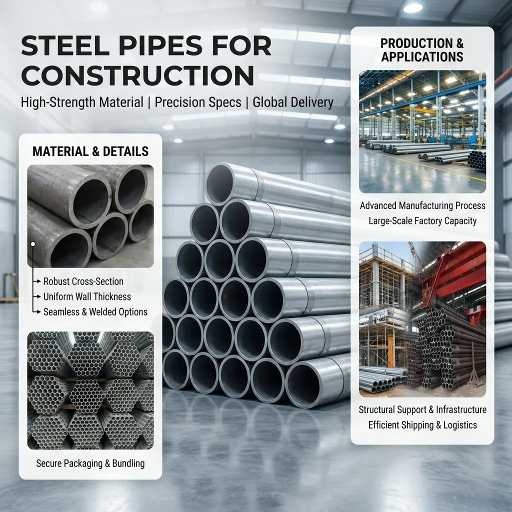 welded steel pipe for building construction supplier