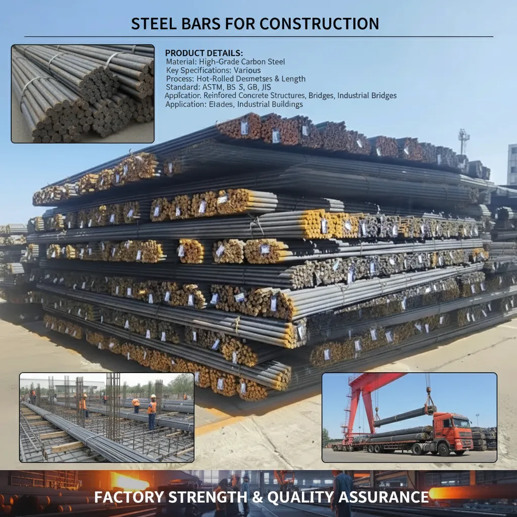 Deformed steel bars for construction supplier
