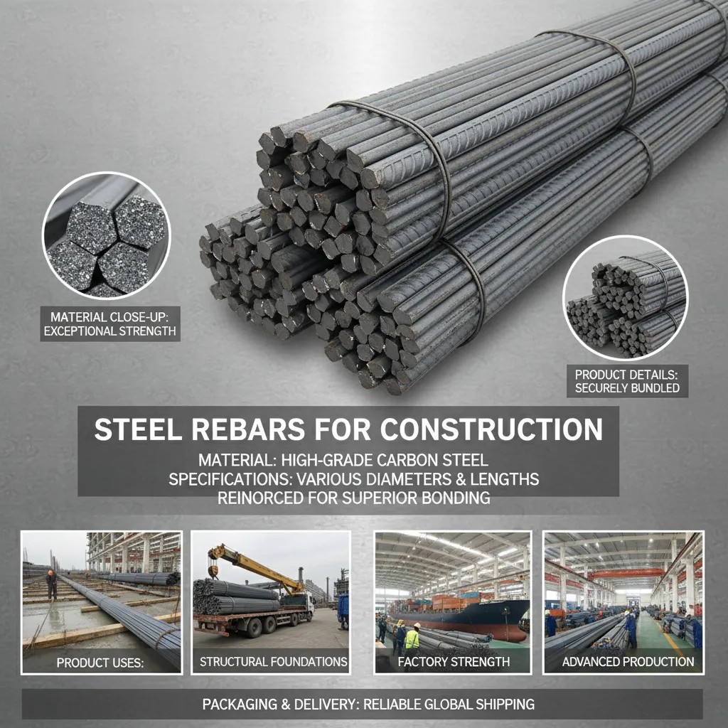 Reinforcing steel bars for construction supplier
