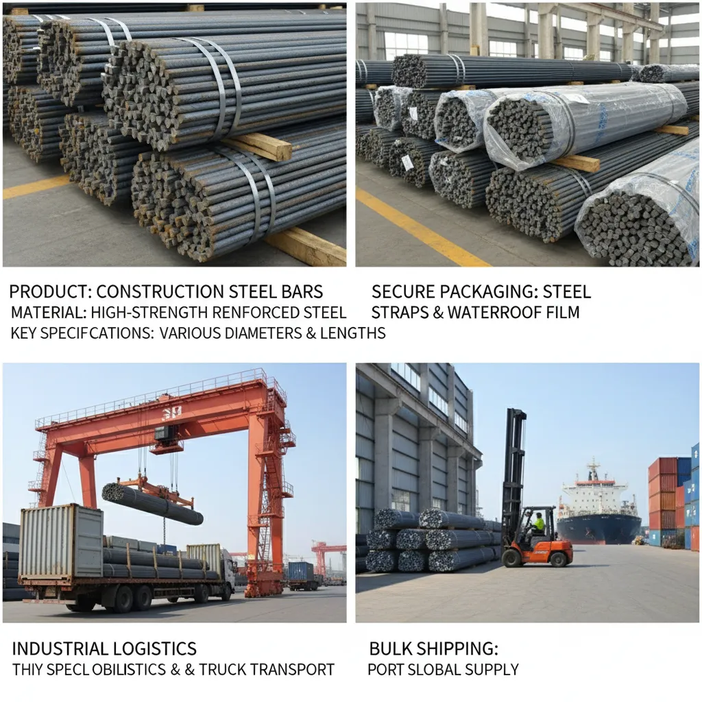 Custom length steel bars for construction manufacturer