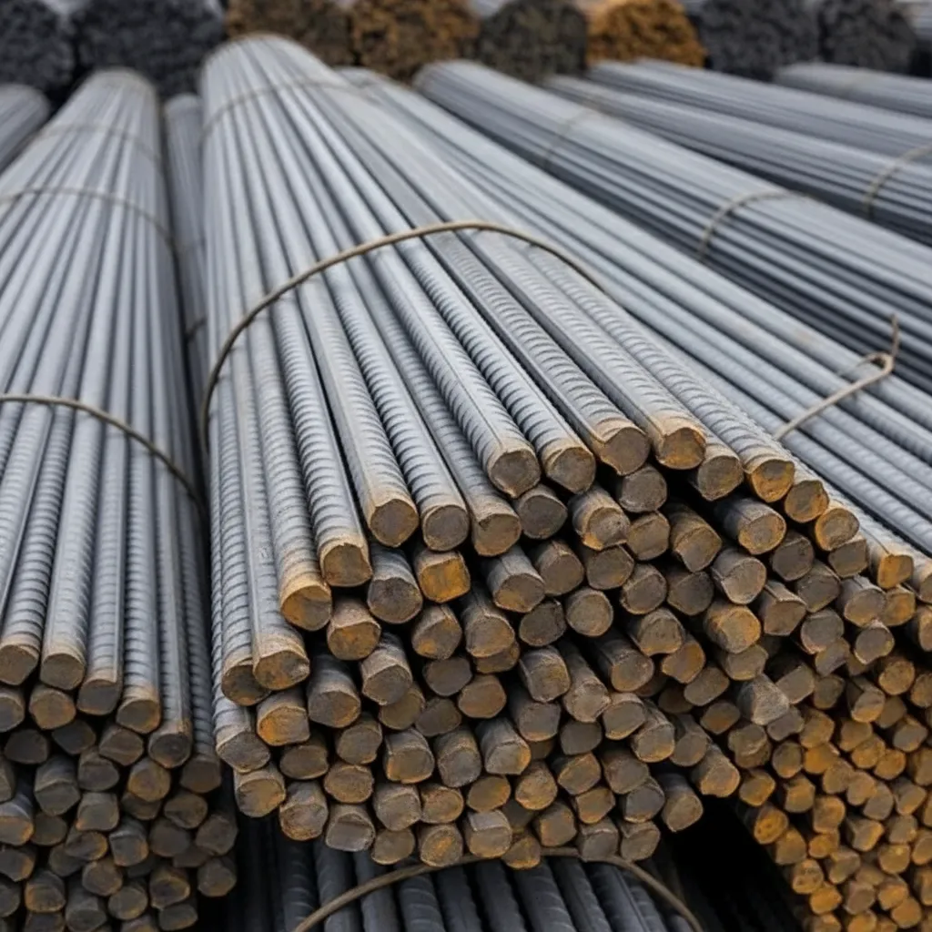 Reinforcing steel bars for construction image thumbnail