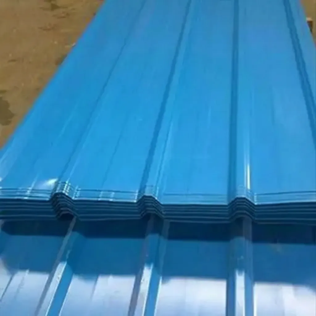 Corrugated steel roofing sheets for construction