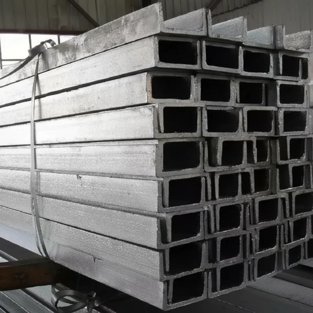 Structural steel channels for building